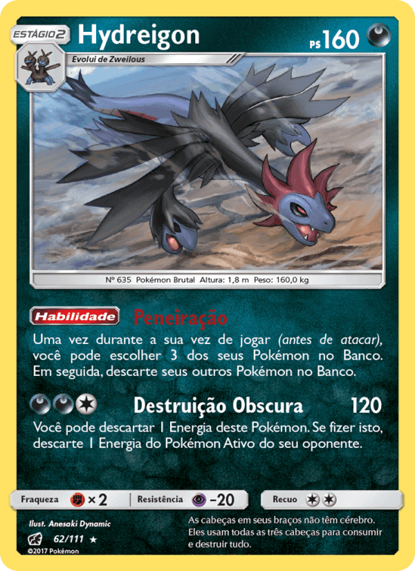 Hydreigon, carta 62 de Invasão Carmim