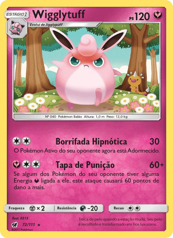 Wigglytuff, carta 72 di Invasão Carmim