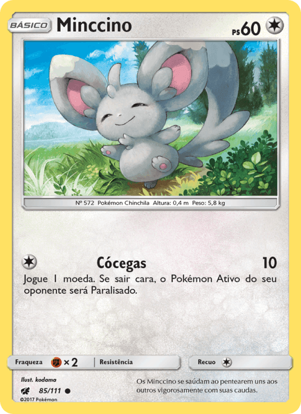 Minccino, carta 85 de Invasão Carmim