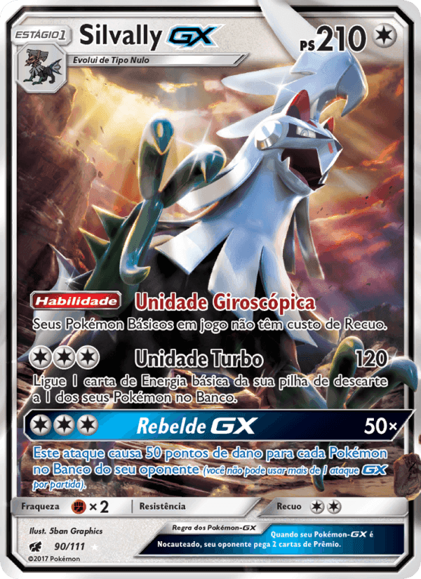 Silvally GX, card 90 from Invasão Carmim