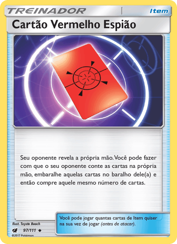 Cartão Vermelho Espião, carta 97 de Invasão Carmim