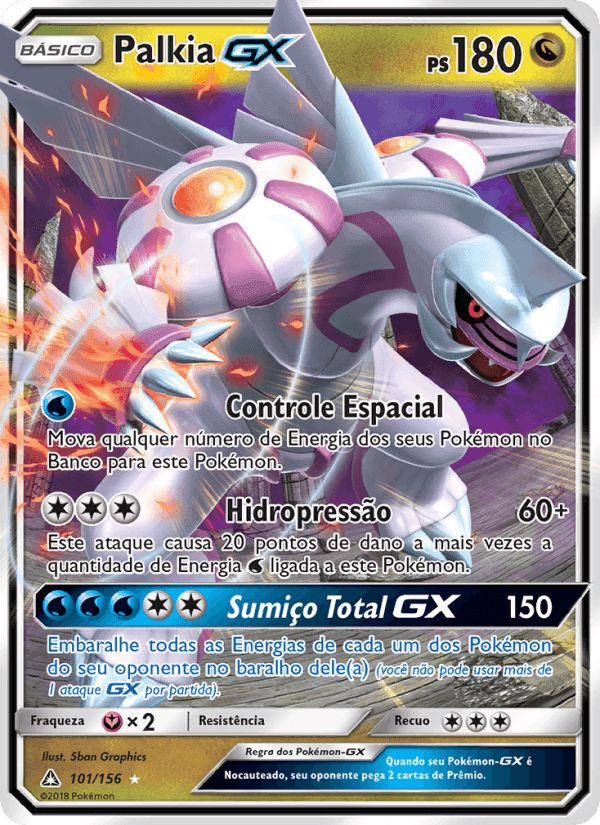 Palkia GX, carta 101 de Ultra Prisma