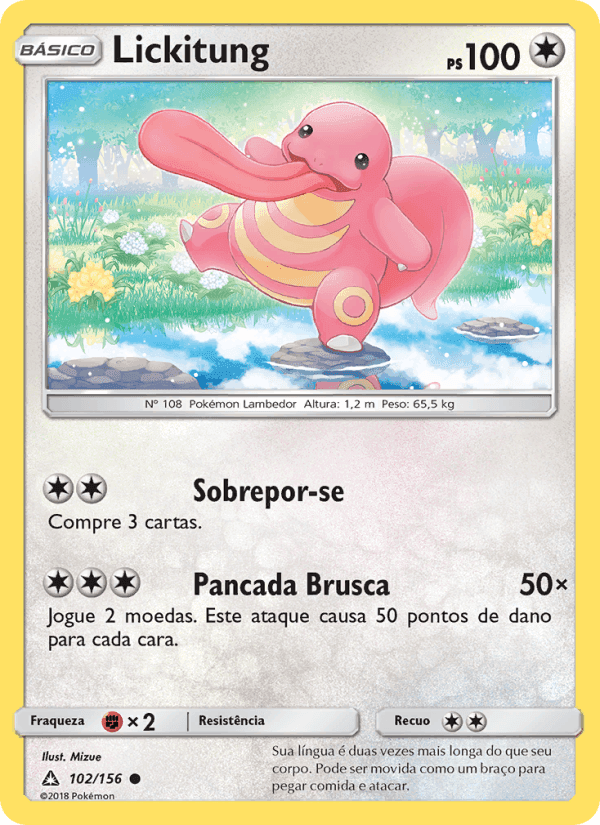 Lickitung, carta 102 di Ultra Prisma