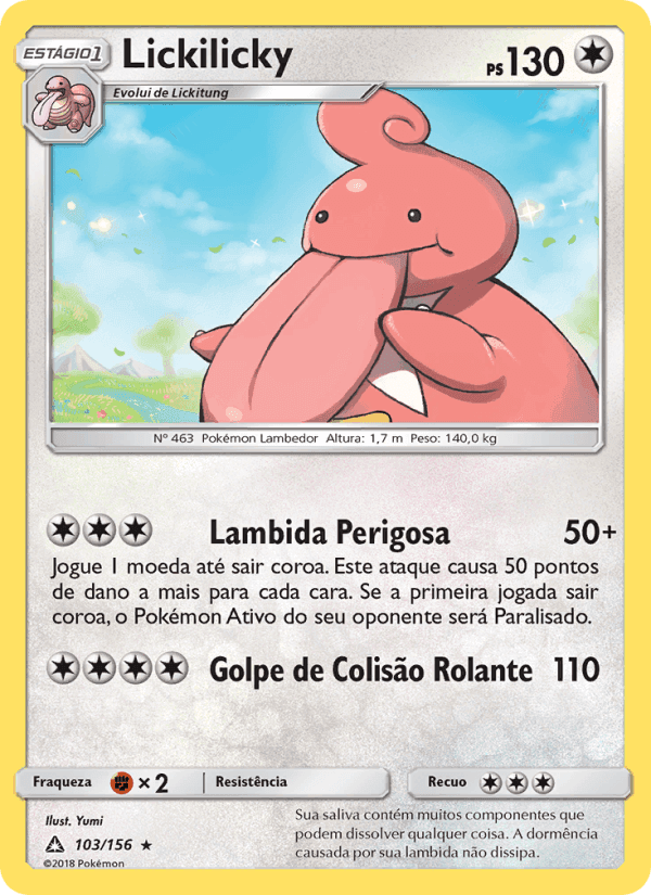 Lickilicky, carta 103 de Ultra Prisma