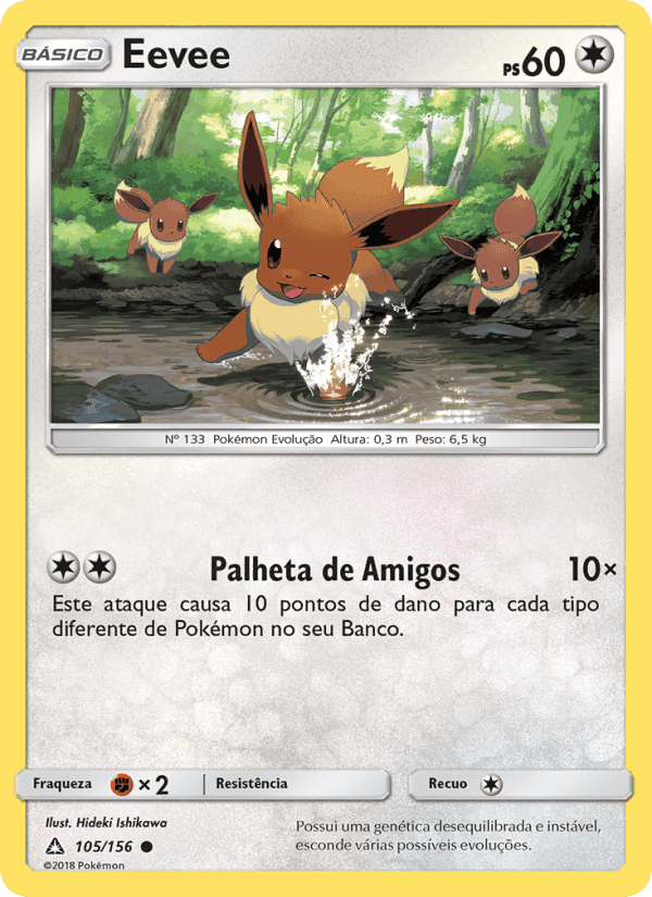 Eevee, card 105 from Ultra Prisma