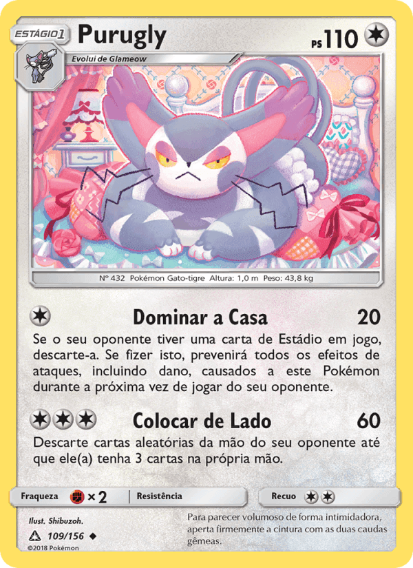 Purugly, card 109 from Ultra Prisma