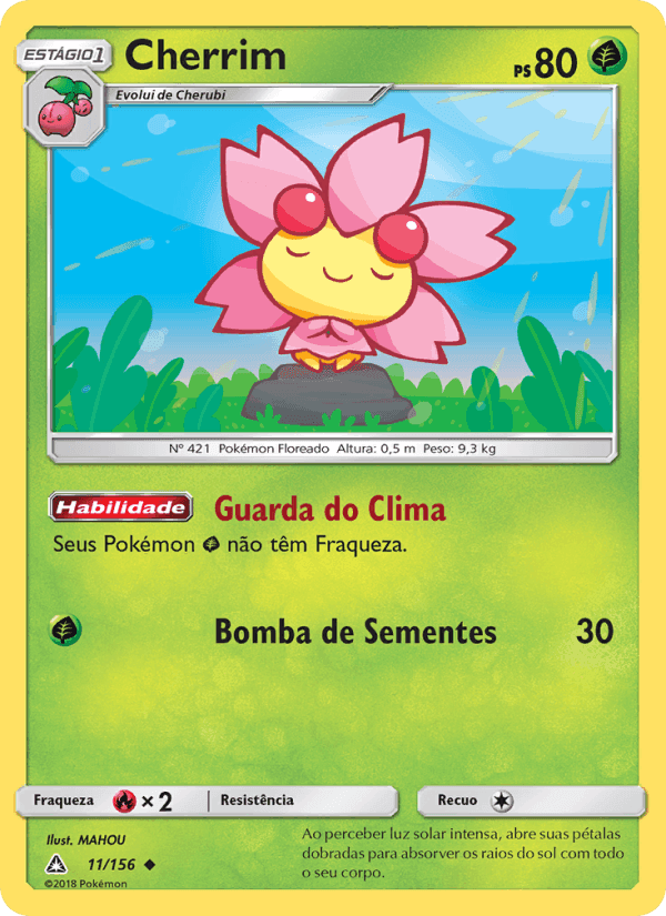 Cherrim, carta 11 de Ultra Prisma