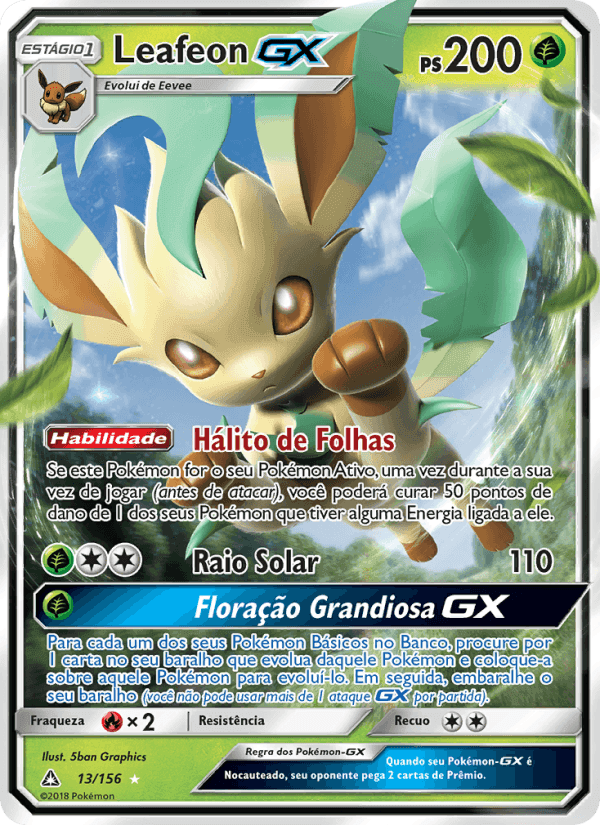 Leafeon GX, carta 13 de Ultra Prisma