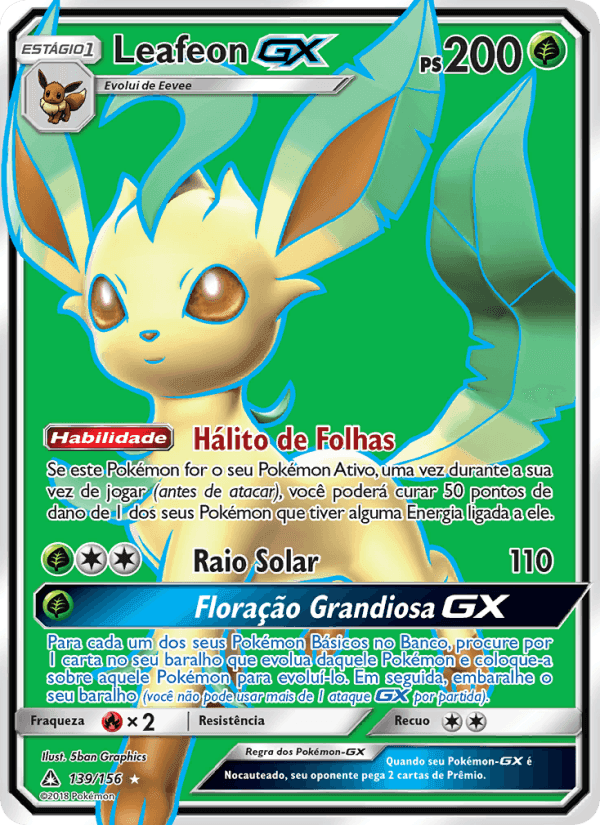 Leafeon GX, carta 139 de Ultra Prisma