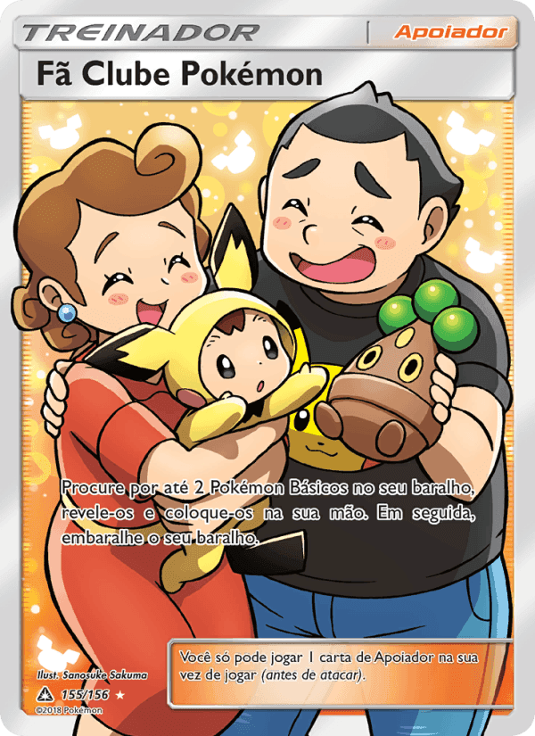 Fã Clube Pokémon, carta 155 de Ultra Prisma