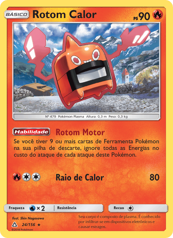 Rotom Calor, carta 24 de Ultra Prisma