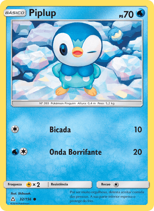 Piplup, carta 32 di Ultra Prisma