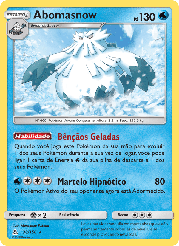 Abomasnow, carta 38 de Ultra Prisma