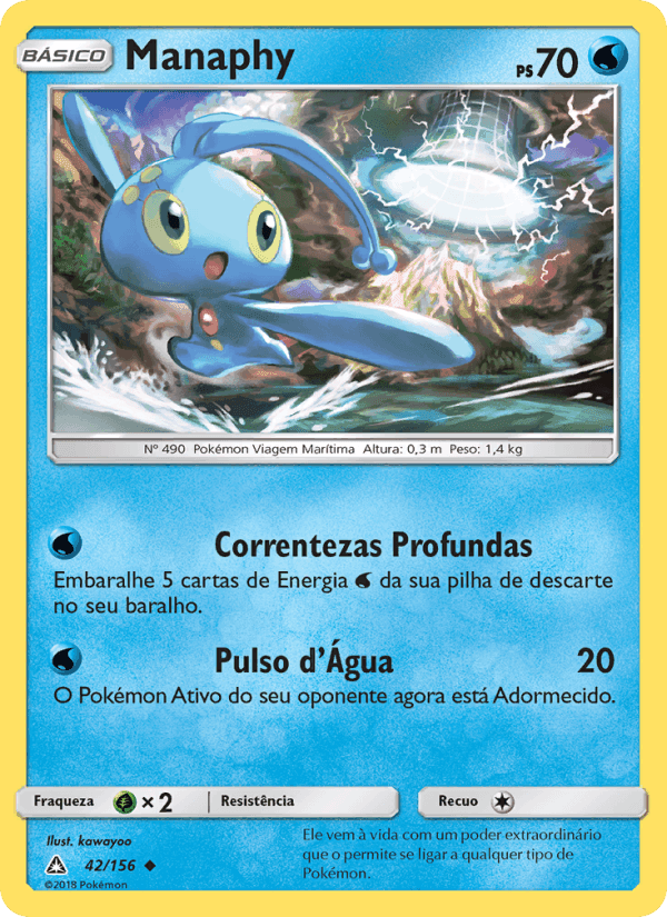 Manaphy, carta 42 de Ultra Prisma