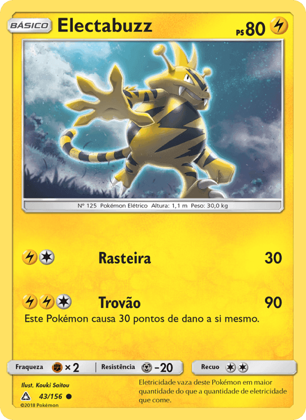 Electabuzz, carta 43 de Ultra Prisma