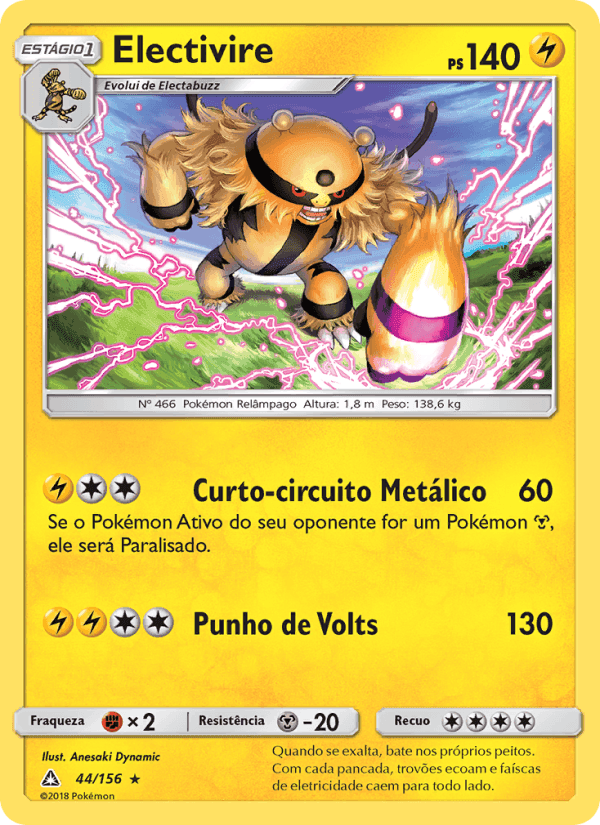 Electivire, carte 44 de Ultra Prisma