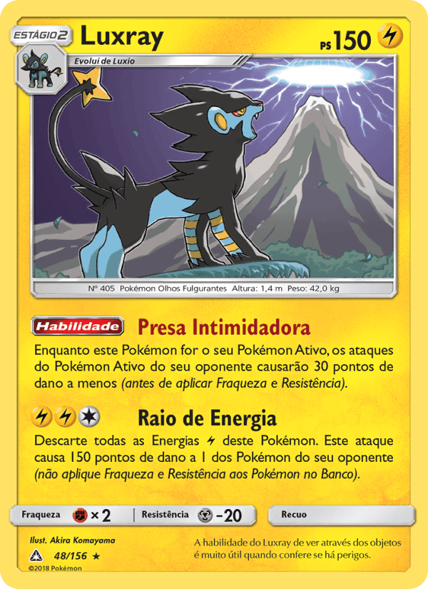 Luxray, carta 48 de Ultra Prisma