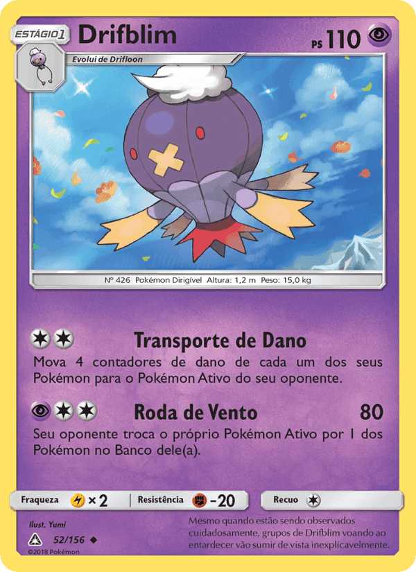 Drifblim, carta 52 di Ultra Prisma