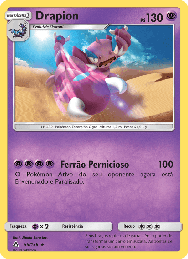 Drapion, card 55 from Ultra Prisma
