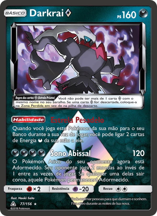 Darkrai ◇, carta 77 de Ultra Prisma