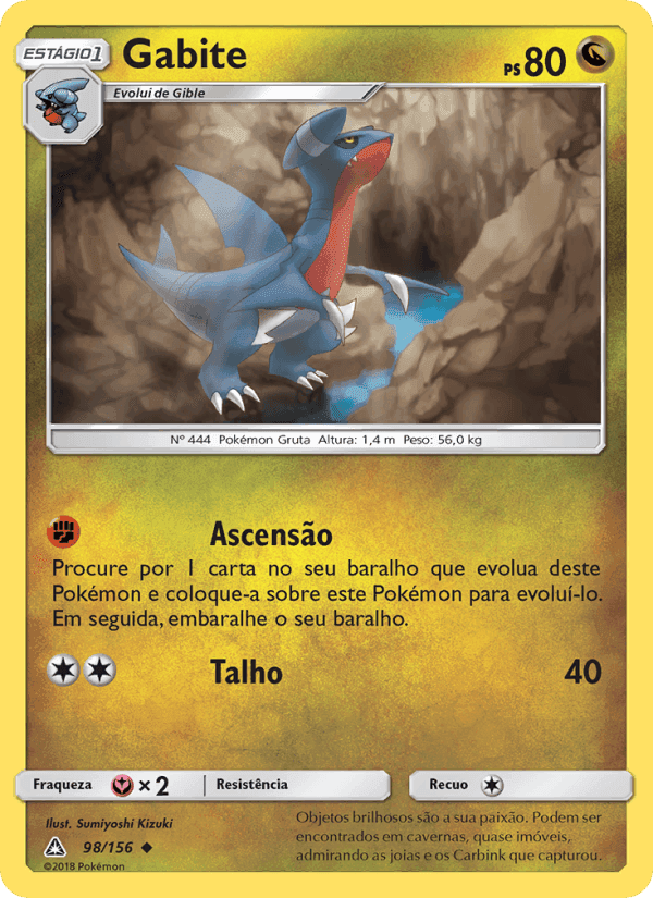Gabite, card 98 from Ultra Prisma