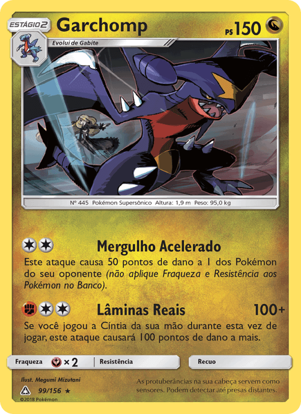 Garchomp, carta 99 de Ultra Prisma