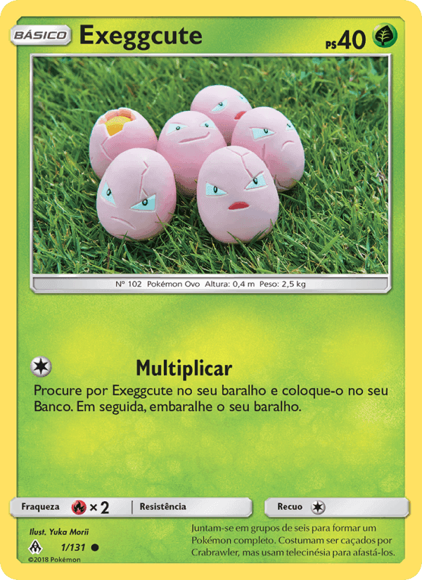 Exeggcute, carta 1 di Luz Proibida