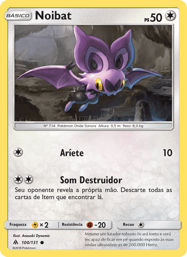 Noibat, carta 100 de Luz Proibida