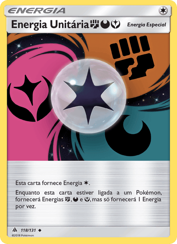 Energia Unitária FightingDarknessFairy, carta 118 de Luz Proibida