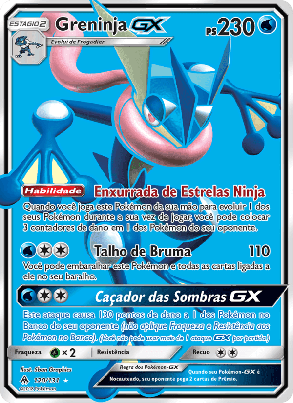 Greninja GX, card 120 from Luz Proibida