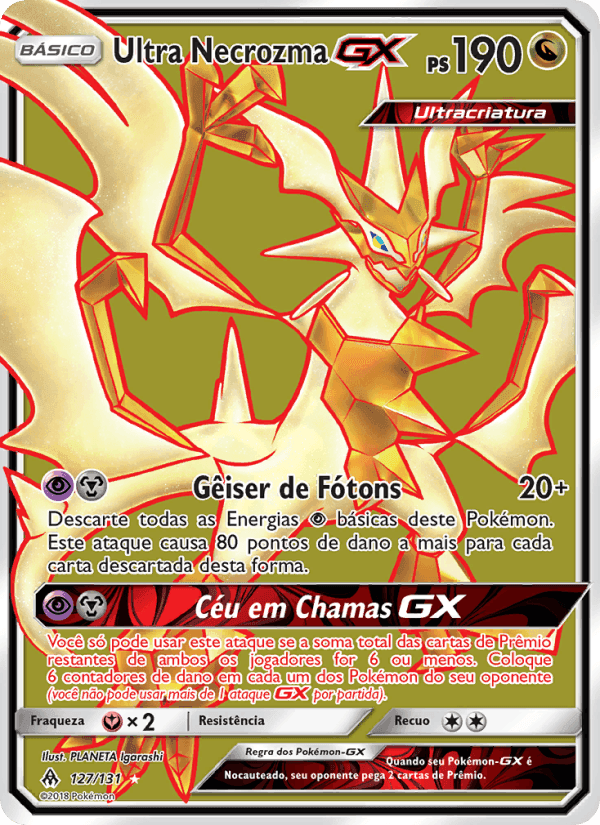 Ultra Necrozma GX, carta 127 de Luz Proibida
