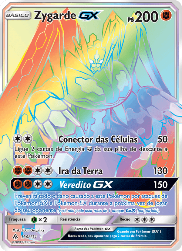Zygarde GX, carta 136 de Luz Proibida
