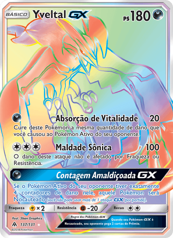 Yveltal GX, carta 137 de Luz Proibida
