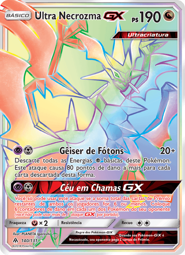 Ultra Necrozma GX, carta 140 di Luz Proibida