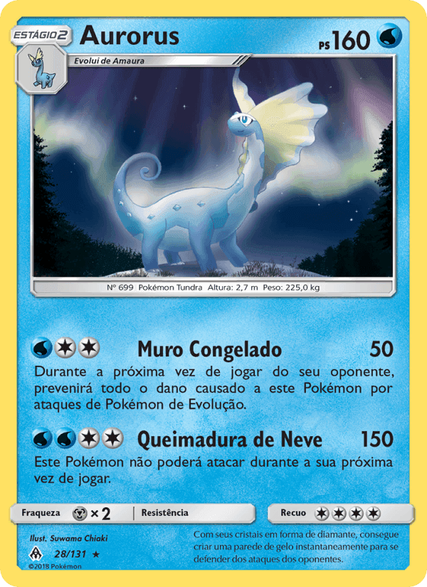 Aurorus, carta 28 di Luz Proibida