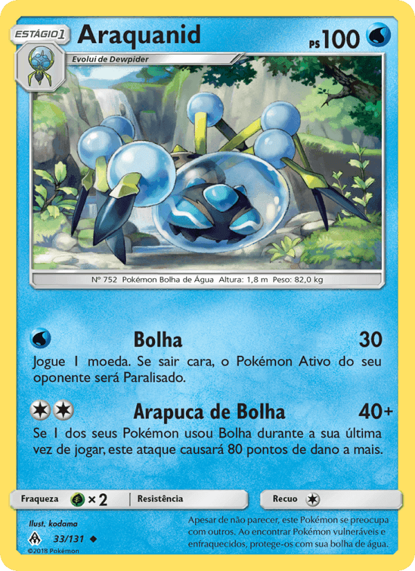 Araquanid, carta 33 di Luz Proibida