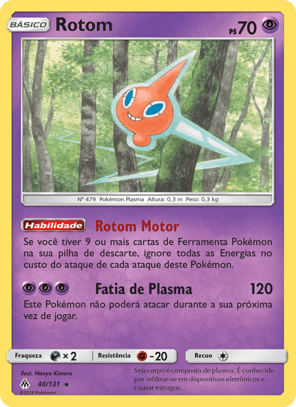 Rotom, carta 40 de Luz Proibida