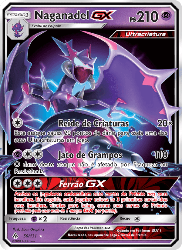 Naganadel GX, carta 56 di Luz Proibida
