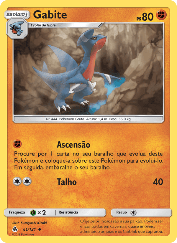 Gabite, carta 61 de Luz Proibida