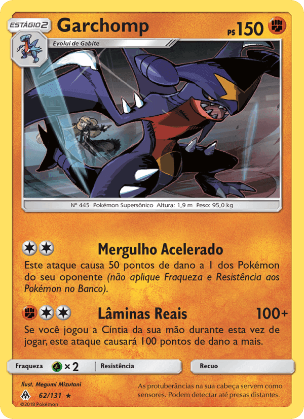Garchomp, card 62 from Luz Proibida