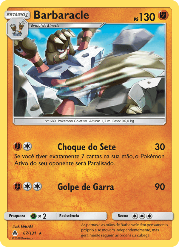 Barbaracle, card 67 from Luz Proibida