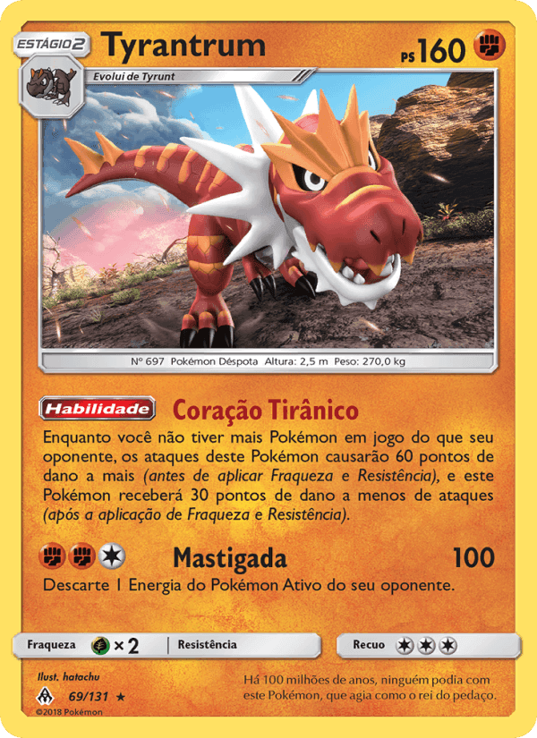 Tyrantrum, carta 69 de Luz Proibida