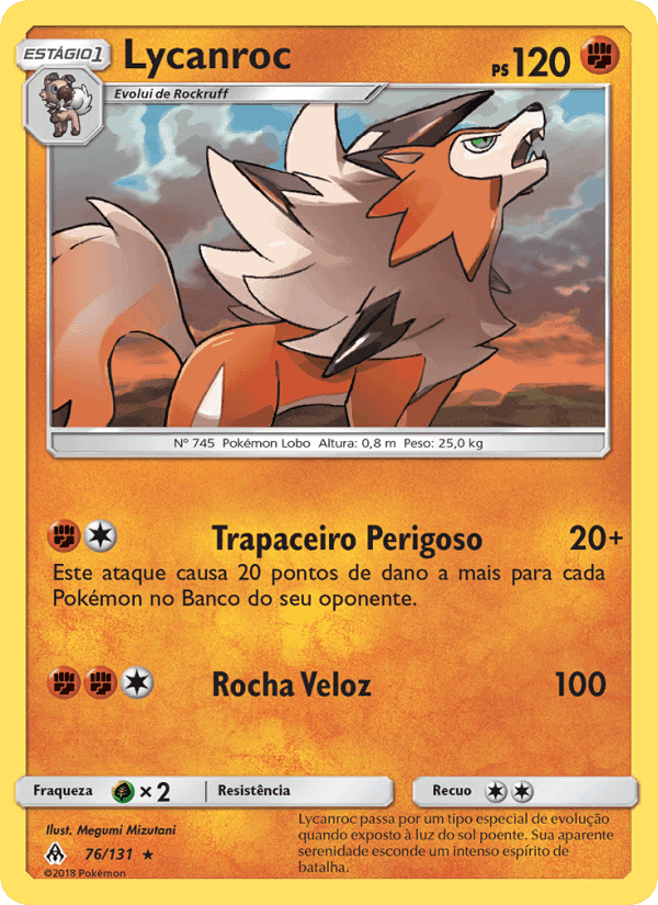 Lycanroc, carta 76 de Luz Proibida