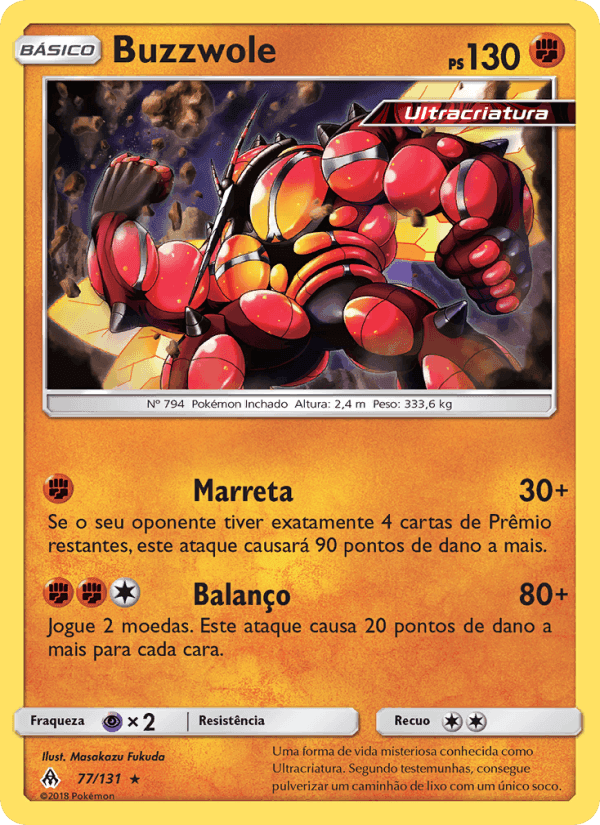 Buzzwole, card 77 from Luz Proibida