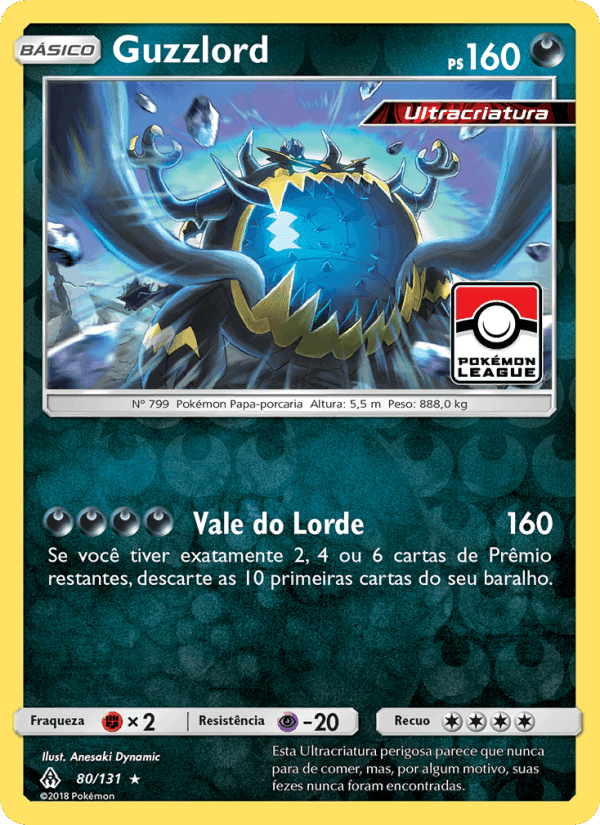 Guzzlord, carta 80 de Luz Proibida