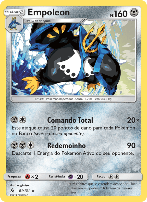 Empoleon, carta 81 de Luz Proibida