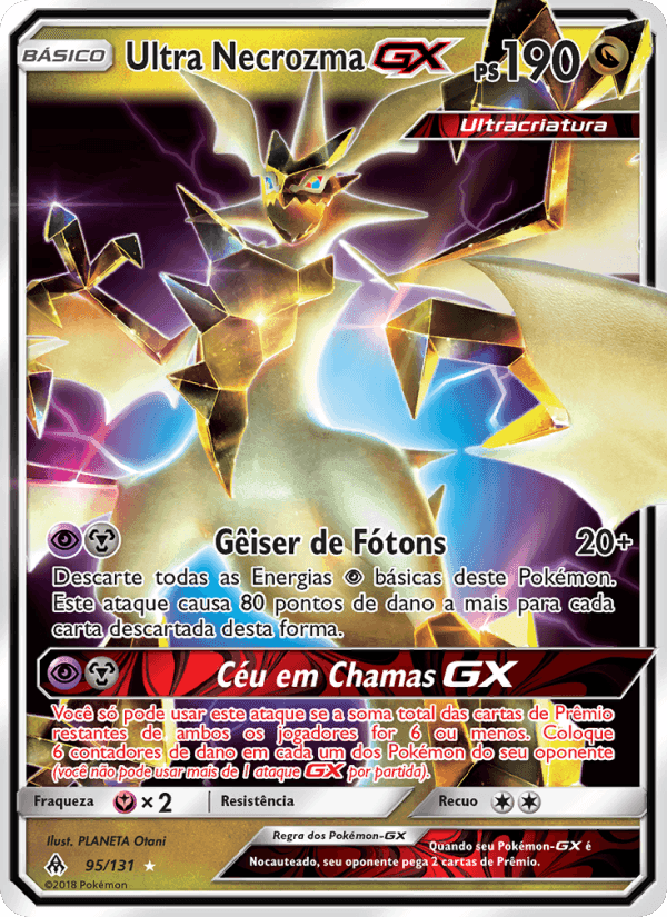 Ultra Necrozma GX, carta 95 di Luz Proibida