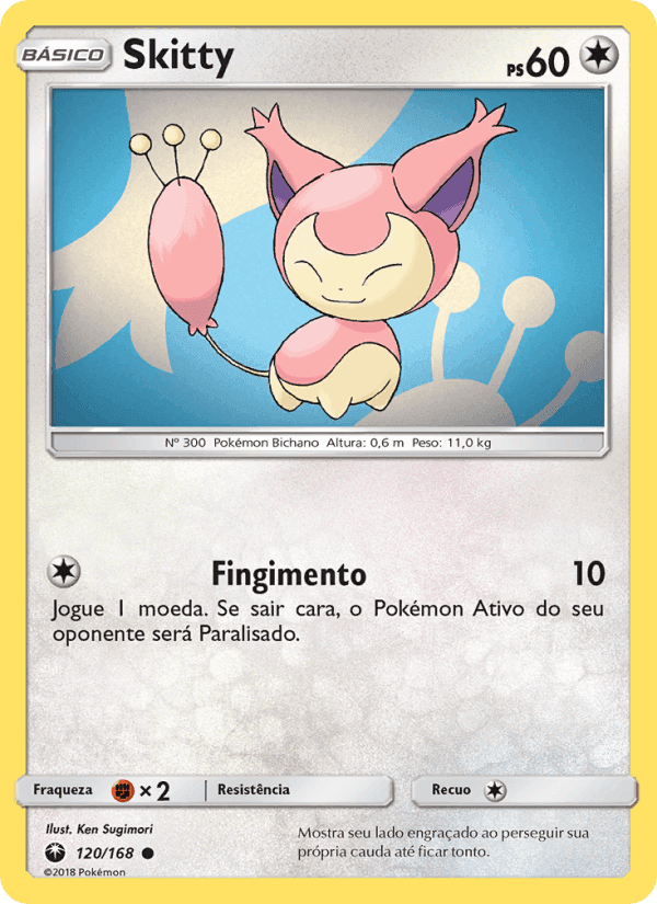 Skitty, carta 120 de Tempestade Celestial