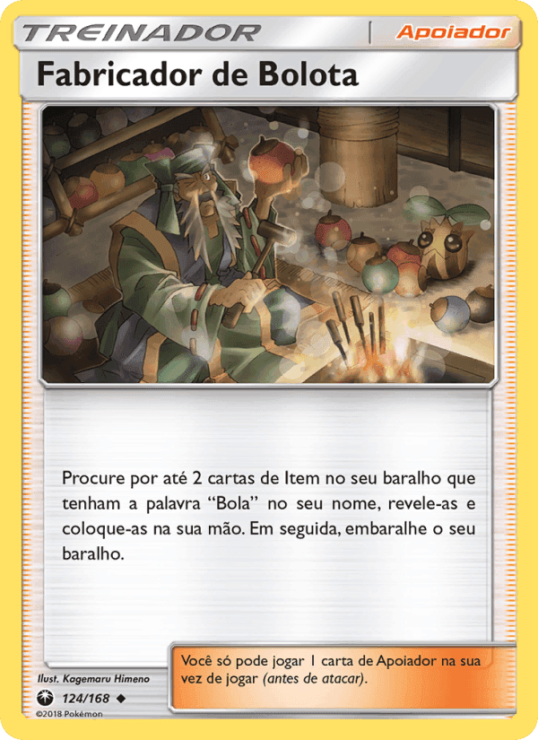 Fabricador de Bolota, carta 124 de Tempestade Celestial