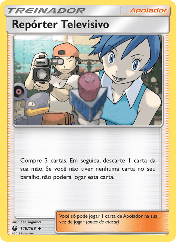 Repórter Televisivo, card 149 from Tempestade Celestial